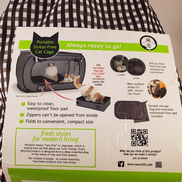 Neo Ichi Pop-Up Portable Cat Cage - Picture 3 of 7